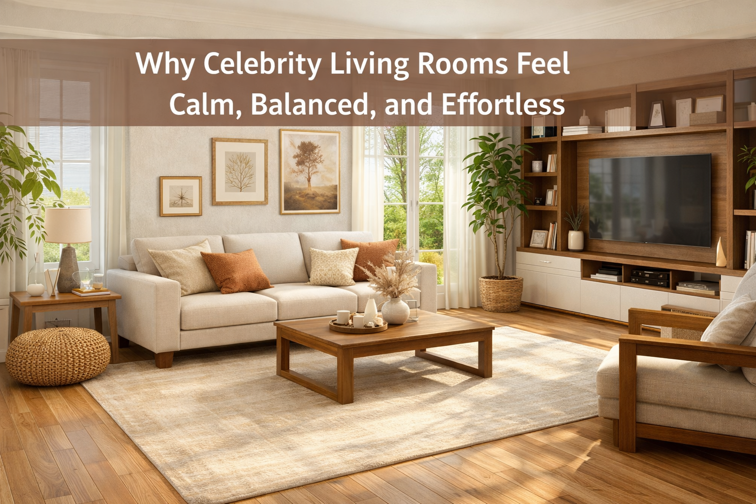 Celebrity Inspired Living Room